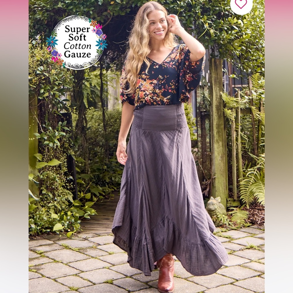 Natural Life Convertable Cotton Midi Skirt/Dress